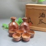 澤清嗣 緋色スカーレット酒器セット（登り窯作品）｜中村陶器 信楽焼の